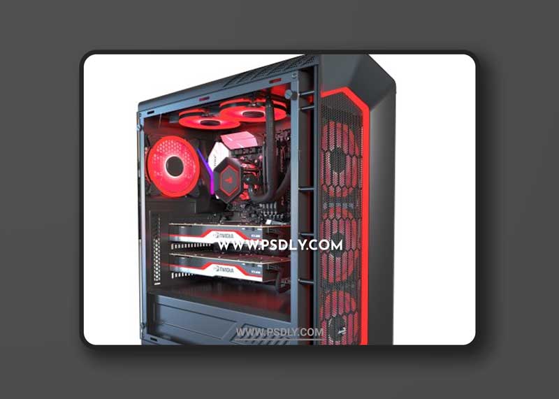 Aerocool PC Black 3D Model