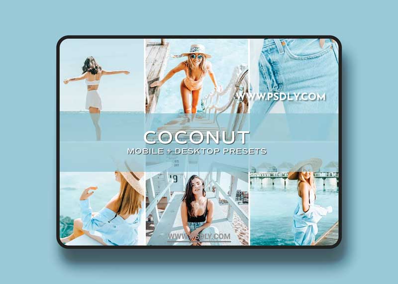 CreativeMarket - 5 Coconut Lightroom Presets 5701430