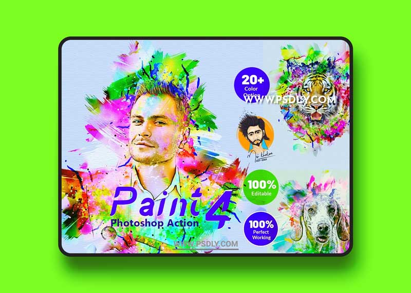 CreativeMarket - Paint Photoshop Action 5407610