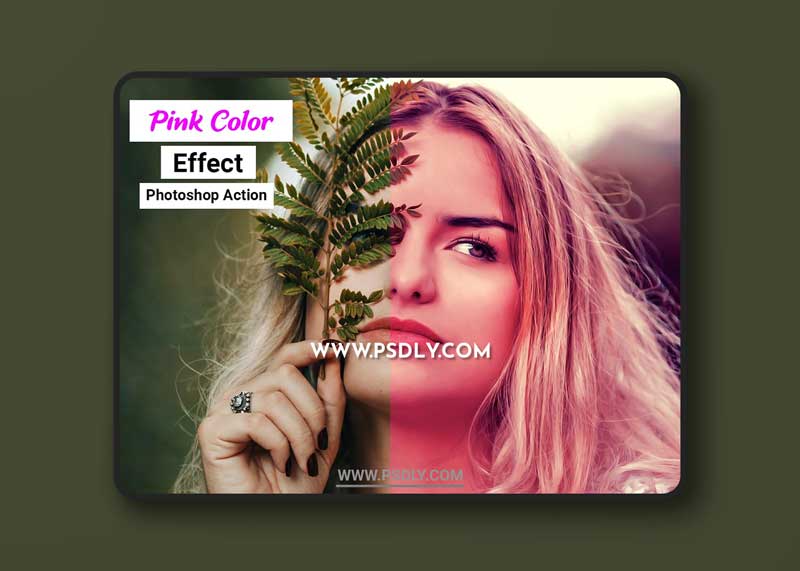 CreativeMarket - Pink Color Effect Photoshop Action 4910888