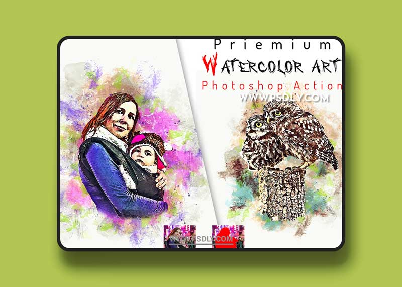 CreativeMarket - Premium Watercolor Art Action 6422817