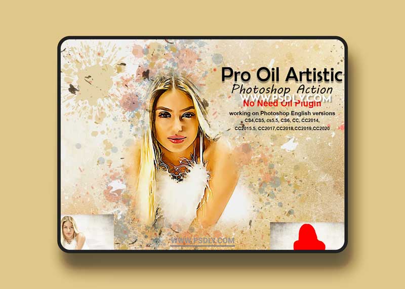 CreativeMarket - Pro Oil Artistic Photoshop Action 5275731