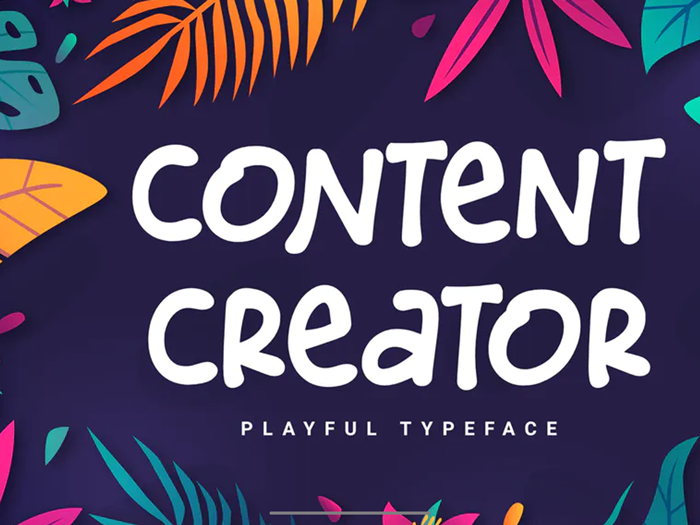 DS Content Creator - Playful Typeface