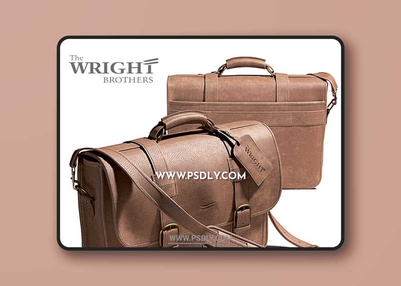 Leather man's bag from "Wright Brothers"