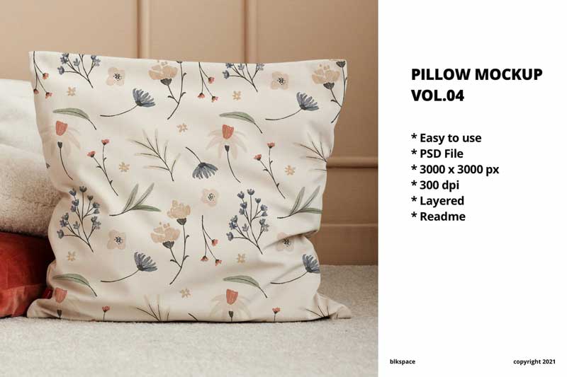 Pillow Mockup Vol.04 4BJ4BJP