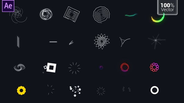 Videohive MoGraph Elements Pack | 4K 33601041