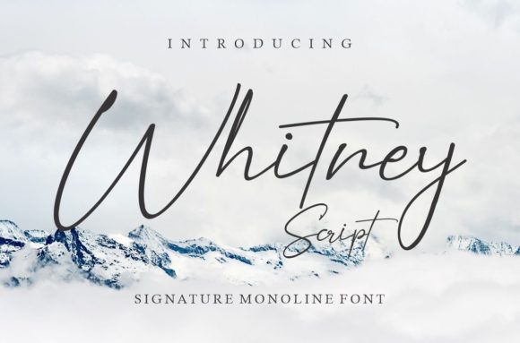 Whitney Script Font