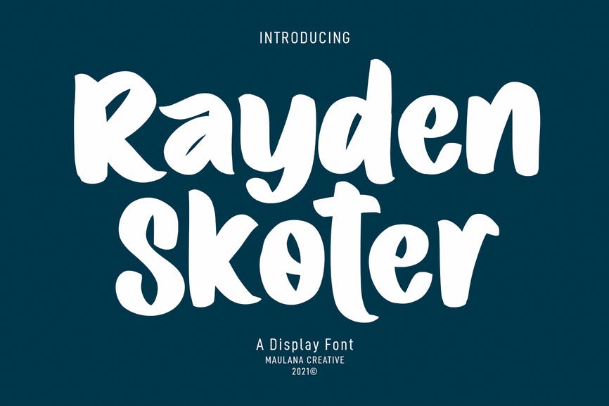 Rayden Skoter Display Font