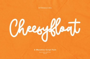 Cheesyfloat Script Font