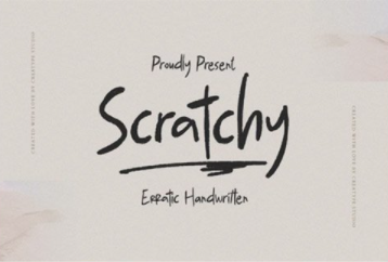 Scratchy Font