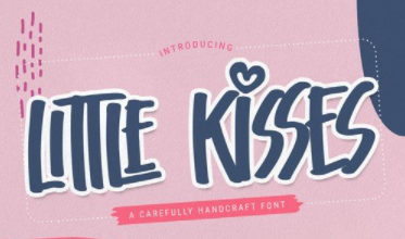 little Kisses - Playful Display Font