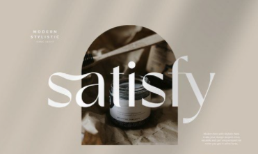 satisfy - modern stylistic sans serif