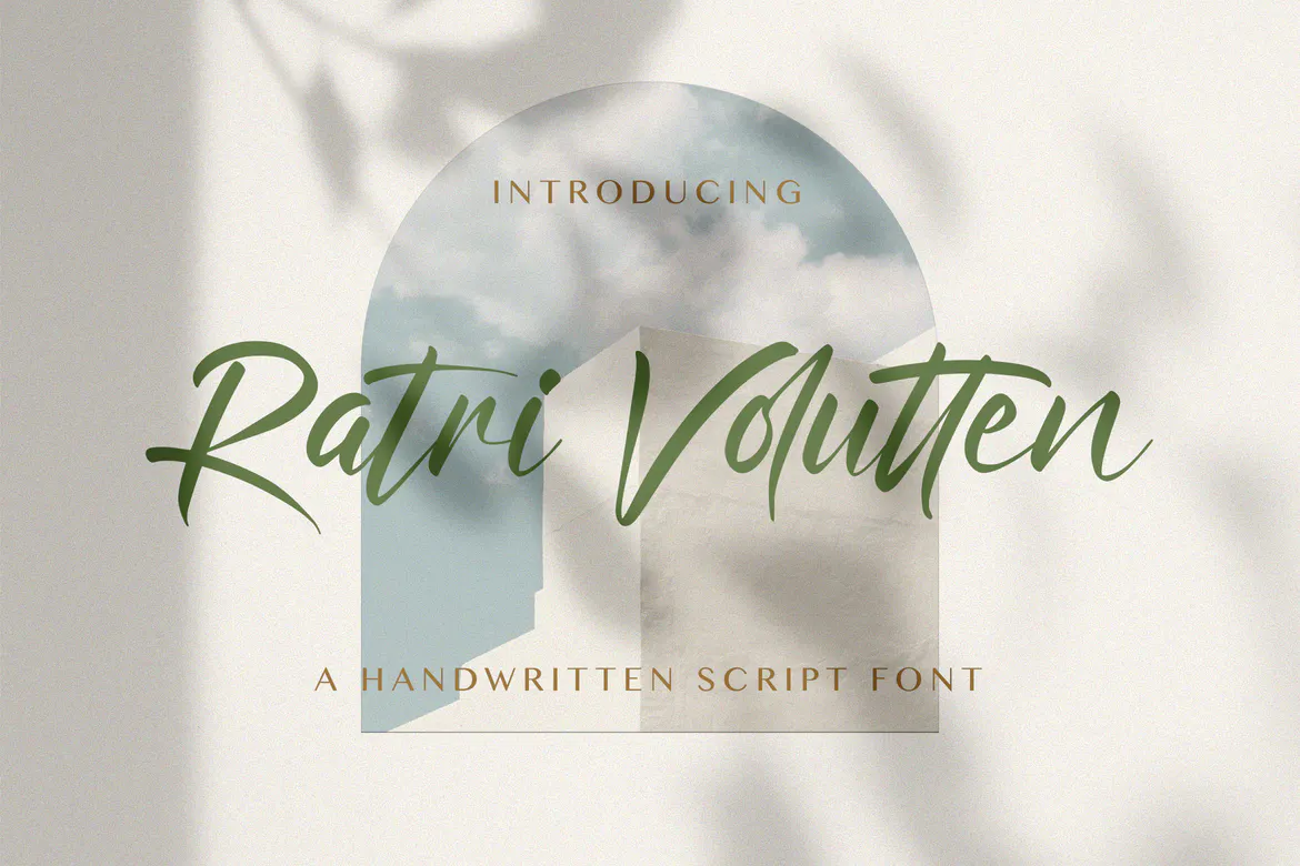 Ratri Volutten - Handwritten Font SEZV4HP