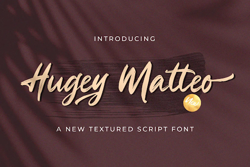 Higuey Matteo - Textured Brush Font USU23FS