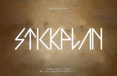 Stickplan Font