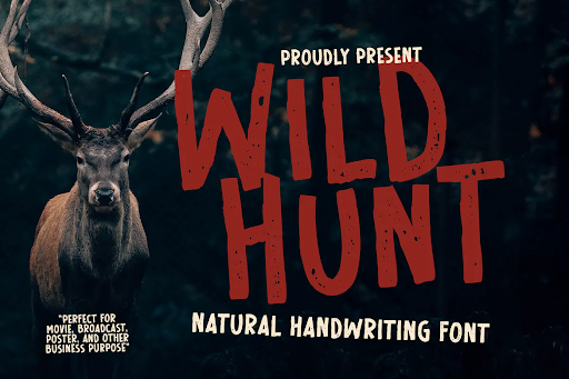 Wild Hunt Advertisement Font