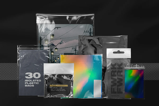 CreativeMarket - Isolated Empty Plastic Bags 3852370