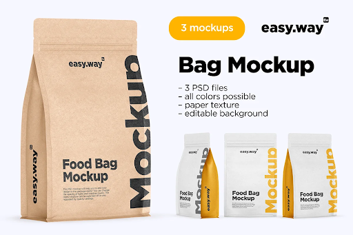 CreativeMarket - Paper Coffee Bag Mockup 5547171