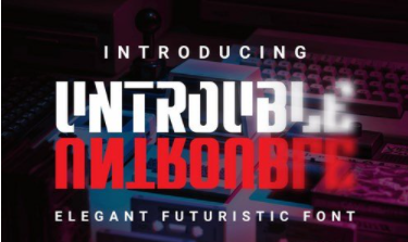 Untrouble – Elegant Futuristic Font