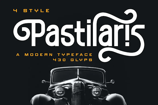 DS Pastilaris – Modern Typeface VRCEAEZ