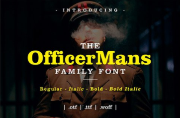 CM - Officer Mans Family Font 5535284