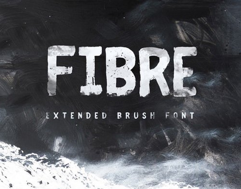Fibre Extended Brush Font