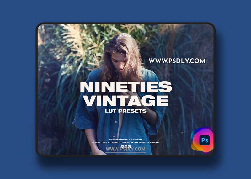 CreativeMarket - 90's Vintage LUT Presets Photoshop 6166123