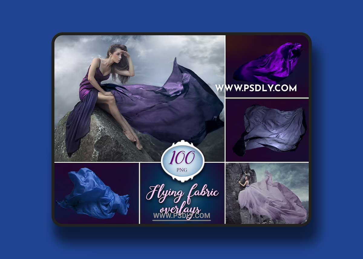 100 Flying Fabric Overlays