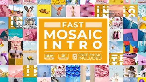 Videohive Fast Mosaic Intro 33710192