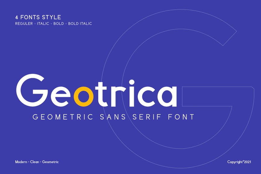 Geotrica - Business Font