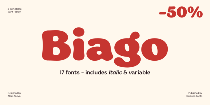 Biago Font Family