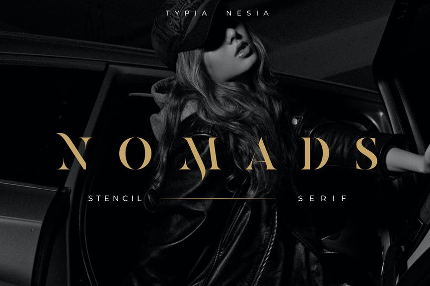 Nomads - Classy and Glamour Stencil Serif