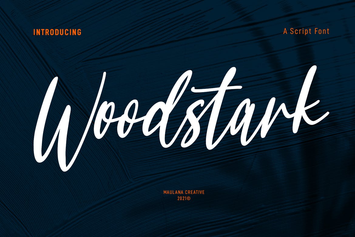 Woodstark Script Brush Font
