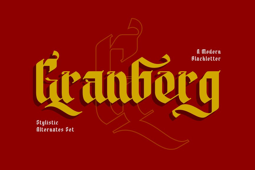 Modern Blackletter Font