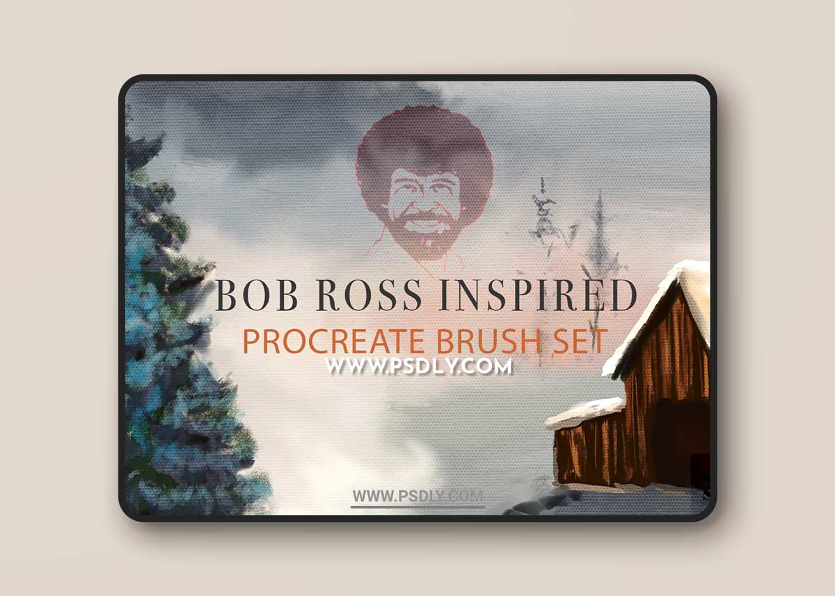 CreativeMarket - Bob Ross Inspired Procreate Brushes 3717628