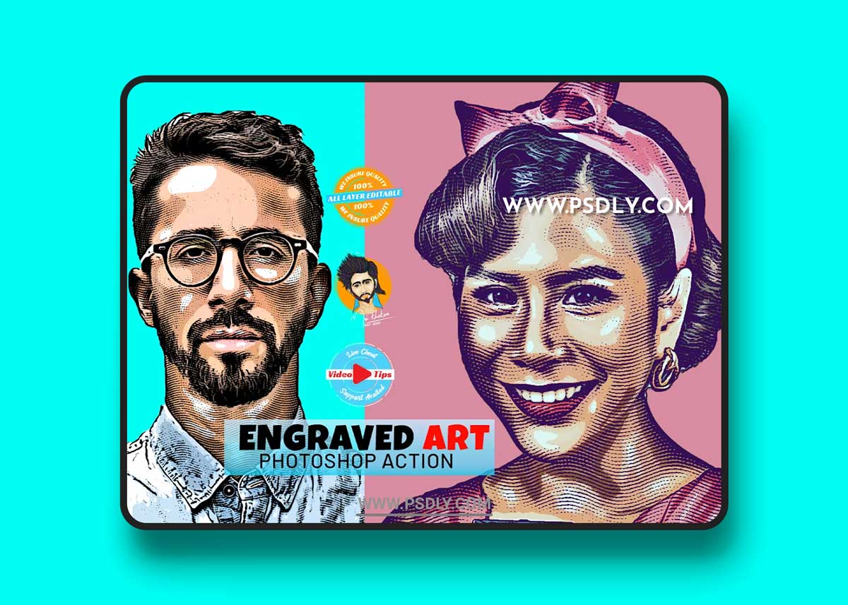 CreativeMarket - Engraved Art Effect 6407853