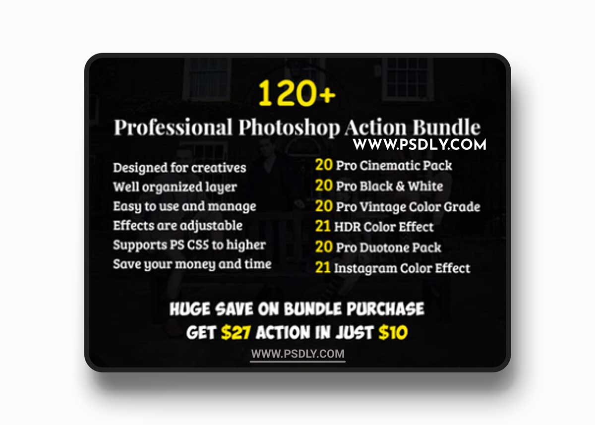 GraphicRiver - 120+ Pro Photoshop Action Bundle 22740664
