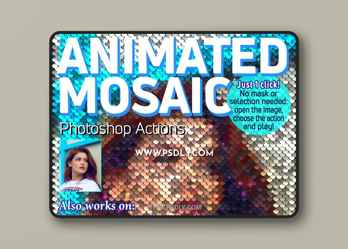 GraphicRiver - Animated Mosaic Photoshop Actions 23105461
