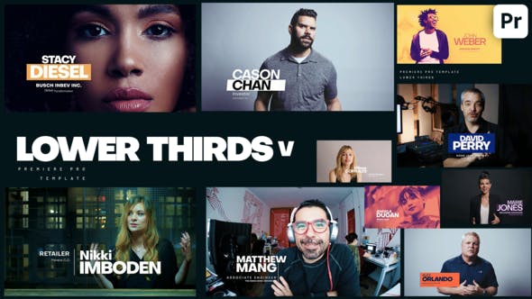 Videohive - Lower Thirds V - 33648847