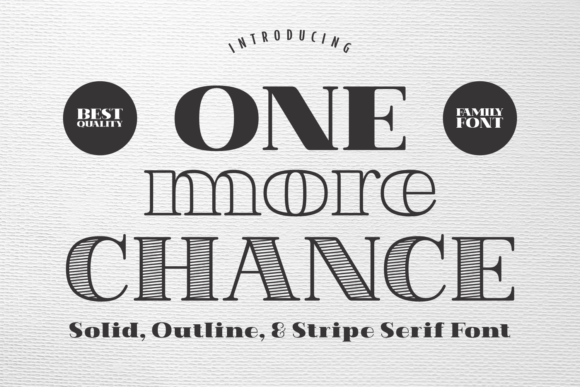 One More Chance Font