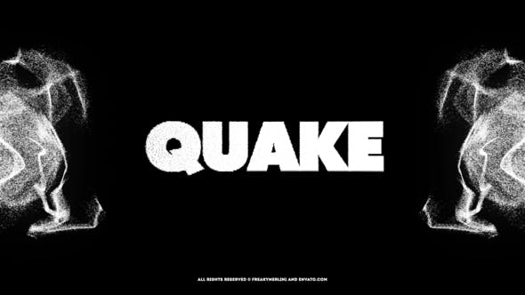 Videohive Quake! The Black Typography 23708113