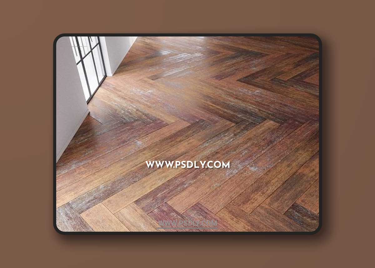 Rustic Wooden Floor, Worn Out