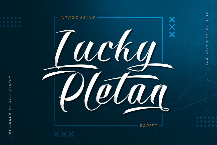 Lucky Pletan Typeface