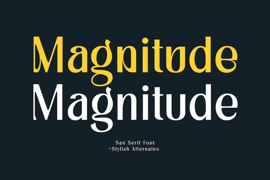 Magnitude Font