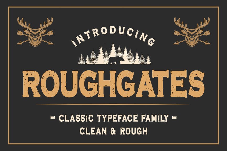 Roughgates - Classic Typeface Font