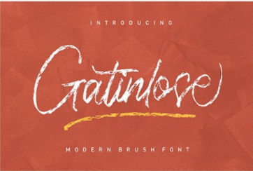 CM - Gatinlose Modern Brush Font 6472521
