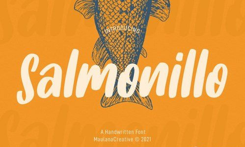 Salmonillo Handwritten Font