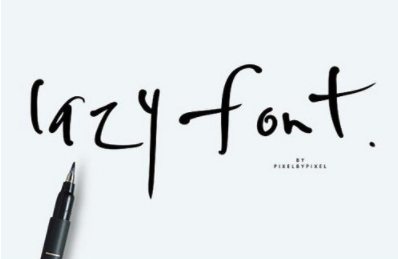 Lazy Font Free Style