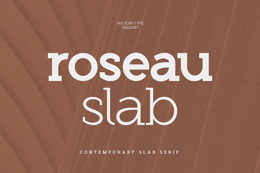 Roseau Slab font