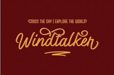Windtalker Rough font